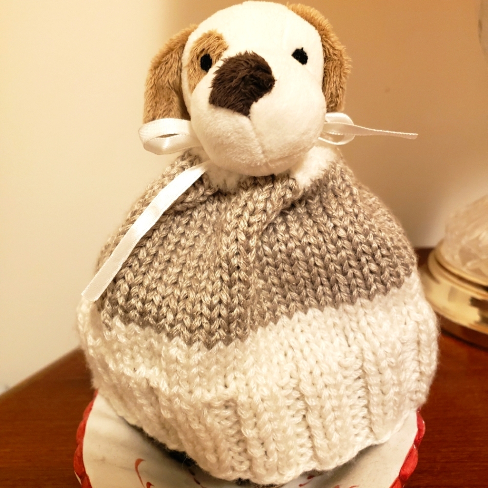 NWOT Creative World DMC Puppy dog beanie for baby